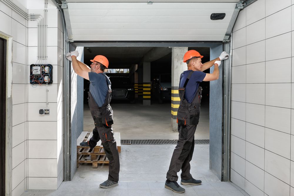 Installing Garage Door — Garage Doors in Tweed Coast, NSW